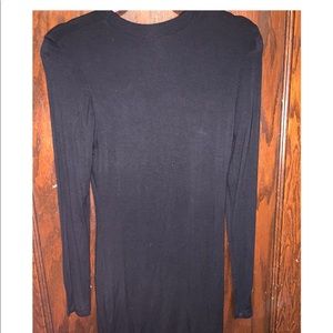 mini dress , long sleeve